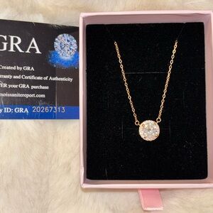 2ct Moissanite Solitaire Necklace